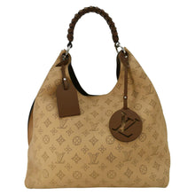 Load image into Gallery viewer, LOUIS VUITTON Carmel Mahina Leather Hobo Bag Beige
