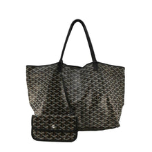 Load image into Gallery viewer, GOYARD Saint Louis GM Canvas Tote Shoulder Bag Black
