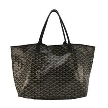 Load image into Gallery viewer, GOYARD Saint Louis GM Canvas Tote Shoulder Bag Black
