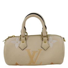 Load image into Gallery viewer, LOUIS VUITTON Papillon BB Monogram Empreinte Leather Shoulder Bag Off White
