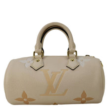 Load image into Gallery viewer, LOUIS VUITTON Papillon BB Monogram Empreinte Leather Shoulder Bag Off White
