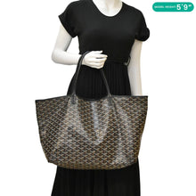 Load image into Gallery viewer, GOYARD Saint Louis GM Canvas Tote Shoulder Bag Black
