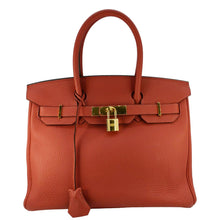 Load image into Gallery viewer, HERMES Birkin 25 Togo Leather Tote Bag Red
