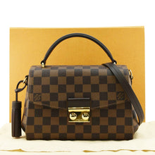 Load image into Gallery viewer, LOUIS VUITTON Croisette Damier Ebene Crossbody Bag Brown
