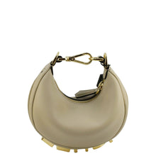 Load image into Gallery viewer, FENDI FendiGraphy Mini Smooth Leather Hobo Bag Cream
