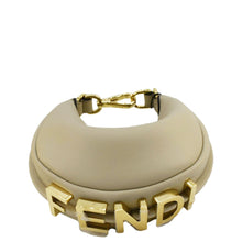 Load image into Gallery viewer, FENDI FendiGraphy Mini Smooth Leather Hobo Bag Cream
