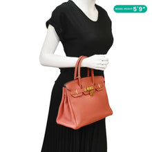 Load image into Gallery viewer, HERMES Birkin 25 Togo Leather Tote Bag Red
