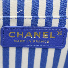 Load image into Gallery viewer, CHANEL Coco Envelope Flap Quilted Chevron Leather Crossbody Bag Blue
