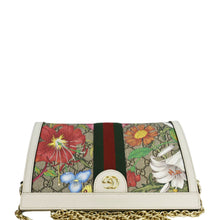 Load image into Gallery viewer, GUCCI Ophidia Web Small GG Floral Canvas Chain Shoulder Bag Beige 503877
