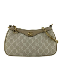 Load image into Gallery viewer, GUCCI Ophidia Small GG Supreme Canvas Hobo Bag Beige 735145
