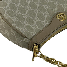 Load image into Gallery viewer, GUCCI Ophidia Small GG Supreme Canvas Hobo Bag Beige 735145
