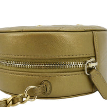 Load image into Gallery viewer, CHANEL Egyptian Amulet Round Quilted Metallic Lambskin Chain Clutch Crossbody Bag Gold
