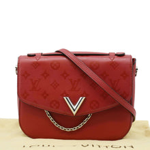 Load image into Gallery viewer, LOUIS VUITTON Very Monogram Leather Messenger Bag Red
