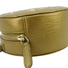 Load image into Gallery viewer, CHANEL Egyptian Amulet Round Quilted Metallic Lambskin Chain Clutch Crossbody Bag Gold
