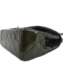 Load image into Gallery viewer, CHANEL Jumbo Flap Striated Quilted Patent Leather Shoulder Bag Green
