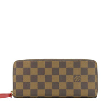 Load image into Gallery viewer, LOUIS VUITTON Clemence Damier Ebene Zippy Wallet Brown
