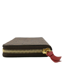 Load image into Gallery viewer, LOUIS VUITTON Clemence Damier Ebene Zippy Wallet Brown
