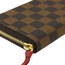 Load image into Gallery viewer, LOUIS VUITTON Clemence Damier Ebene Zippy Wallet Brown
