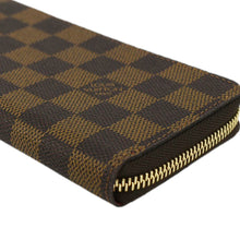 Load image into Gallery viewer, LOUIS VUITTON Clemence Damier Ebene Zippy Wallet Brown
