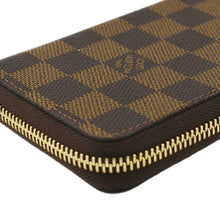 Load image into Gallery viewer, LOUIS VUITTON Clemence Damier Ebene Zippy Wallet Brown
