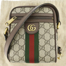 Load image into Gallery viewer, GUCCI Ophidia GG Canvas Messenger Bag Brown 598127
