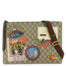 Load image into Gallery viewer, GUCCI Original Courrier Web GG Canvas Messenger Bag Beige 474083
