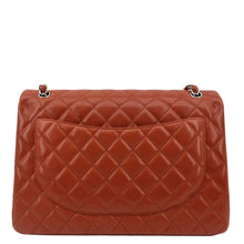 Load image into Gallery viewer, CHANEL Classic Maxi Double Flap Quilted Leather Shoulder Bag Red
