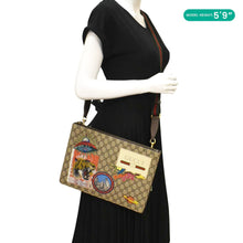 Load image into Gallery viewer, GUCCI Original Courrier Web GG Canvas Messenger Bag Beige 474083
