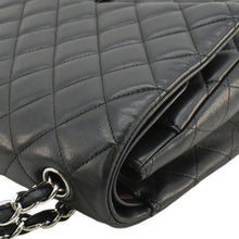 Load image into Gallery viewer, CHANEL Maxi Double Flap Leather Shoulder Bag Black
