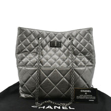 Load image into Gallery viewer, CHANEL Reissue Tall Quilted Aged Calfskin Leather Shoulder Bag Grey
