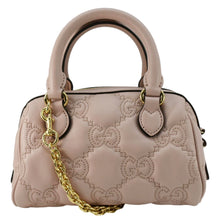 Load image into Gallery viewer, GUCCI Mini Matelasse Calfskin Leather Bowler Bag Pink 702251
