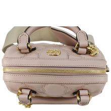 Load image into Gallery viewer, GUCCI Mini Matelasse Calfskin Leather Bowler Bag Pink 702251
