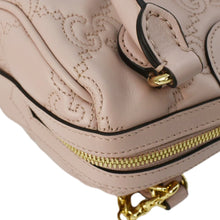 Load image into Gallery viewer, GUCCI Mini Matelasse Calfskin Leather Bowler Bag Pink 702251
