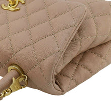 Load image into Gallery viewer, CHANEL CC Coco Flap Caviar Leather Top Handle Shoulder Bag Light Pink
