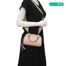 Load image into Gallery viewer, GUCCI Mini Matelasse Calfskin Leather Bowler Bag Pink 702251
