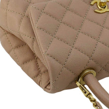 Load image into Gallery viewer, CHANEL CC Coco Flap Caviar Leather Top Handle Shoulder Bag Light Pink
