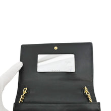 Load image into Gallery viewer, GUCCI GG Matelasse Leather Chain Wallet Shoulder Bag Black 723787
