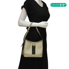 Load image into Gallery viewer, GUCCI Ophidia GG Small Supreme Canvas Tote Bag Beige 781402
