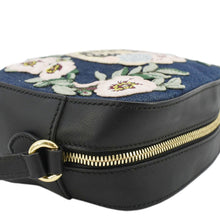 Load image into Gallery viewer, GUCCI Embroidered Denim Camera Crossbody Bag Blue 456547
