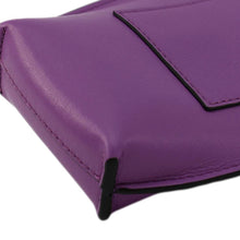 Load image into Gallery viewer, LOEWE Elephant Pocket Pouch Leather Crossbody Bag Purple
