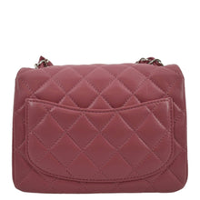 Load image into Gallery viewer, CHANEL Mini Square Flap Leather Crossbody Bag Pink
