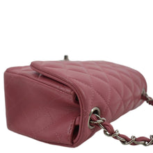 Load image into Gallery viewer, CHANEL Mini Square Flap Leather Crossbody Bag Pink
