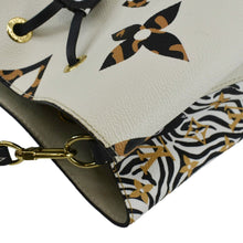 Load image into Gallery viewer, LOUIS VUITTON Neonoe Giant Jungle Canvas Shoulder Bucket Bag White
