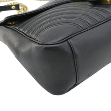 Load image into Gallery viewer, GUCCI GG Marmont Large Matelasse Leather Shoulder Bag Black 498090
