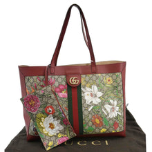 Load image into Gallery viewer, GUCCI Ophidia Medium Floral GG Supreme Tote Shoulder Bag Beige 547947
