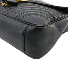 Load image into Gallery viewer, GUCCI GG Marmont Large Matelasse Leather Shoulder Bag Black 498090
