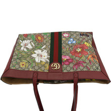 Load image into Gallery viewer, GUCCI Ophidia Medium Floral GG Supreme Tote Shoulder Bag Beige 547947
