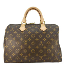 Load image into Gallery viewer, LOUIS VUITTON Speedy 30 Bandouliere Monogram Canvas Crossbody Bag Brown

