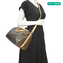 Load image into Gallery viewer, LOUIS VUITTON Speedy 30 Bandouliere Monogram Canvas Crossbody Bag Brown

