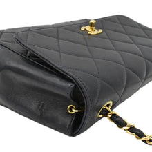 Load image into Gallery viewer, CHANEL Square CC Flap Vintage Quilted Leather Shoulder Bag Black
